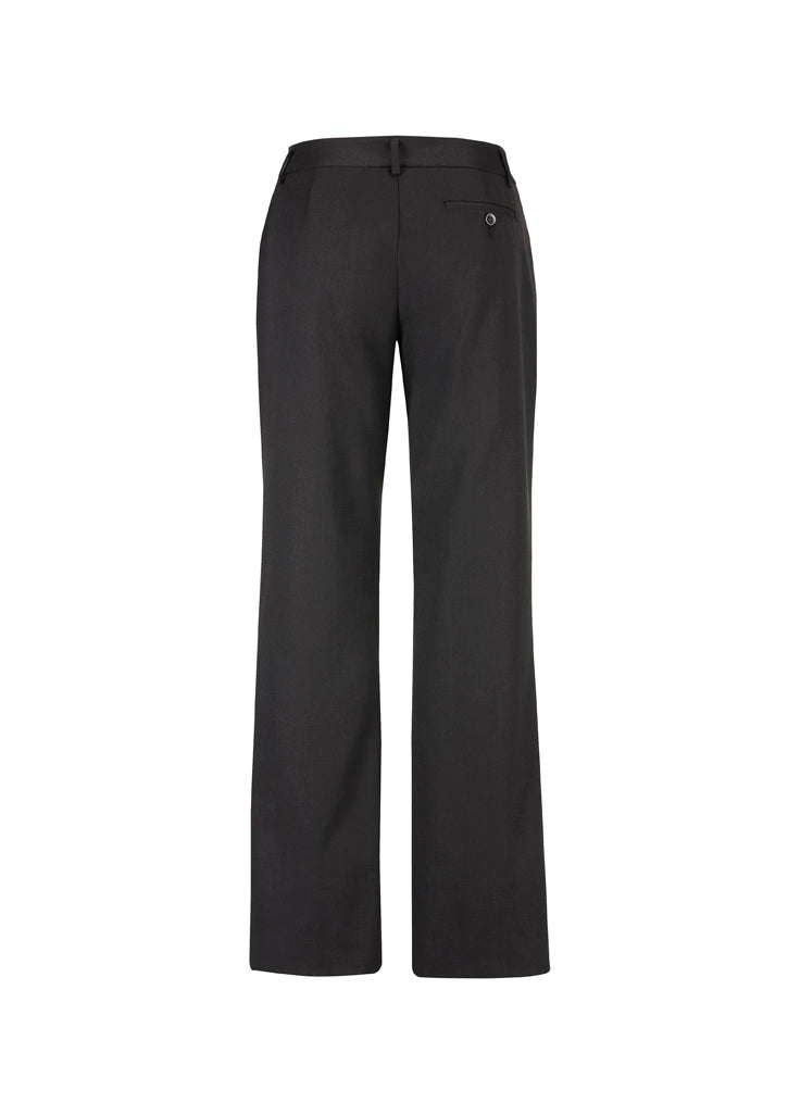 Biz Corporates 10111 Cool Stretch Womens Relaxed Pant in Charcoal - back view
