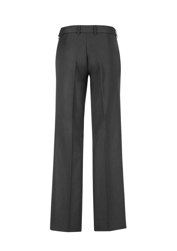 Biz Corporates 10115 Cool Stretch Womens Adjustable Waist Pant in Charcoal - back view