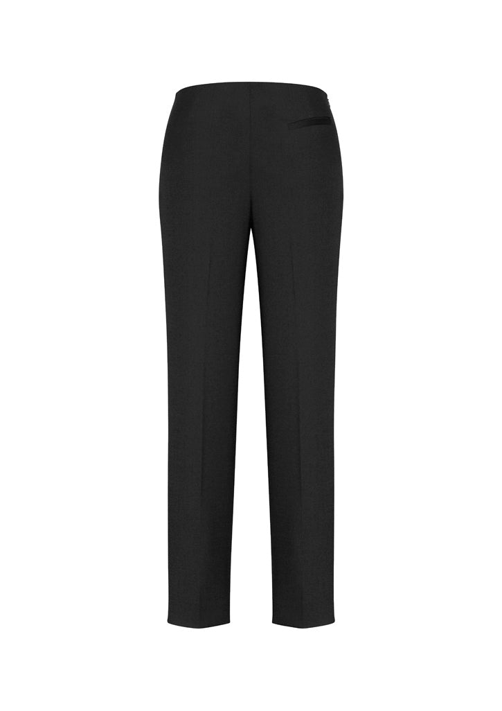 Biz Corporates 10121 Cool Stretch Womens Bandless Slim Leg Pant in Black - back view