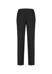 Biz Corporates 10121 Cool Stretch Womens Bandless Slim Leg Pant in Black - back view