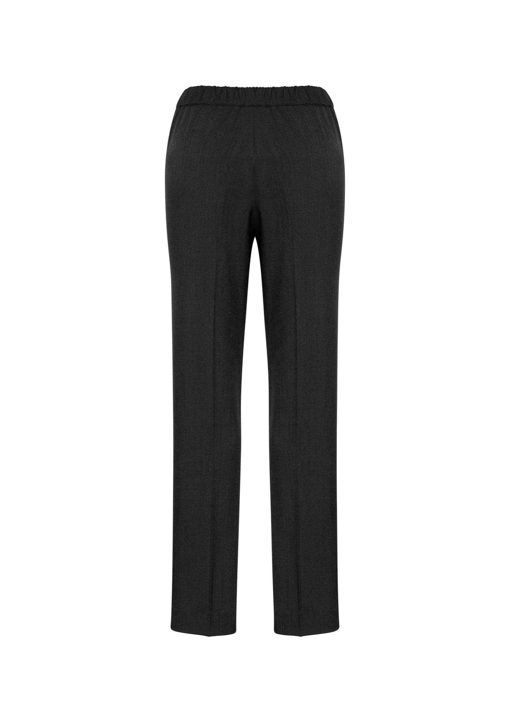 Biz Corporates 10123 Cool Stretch Womens Ultra Comfort Waist Pant in Black - back view
