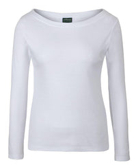 C of C LADIES L/S BOAT NECK TEE - 1BTL