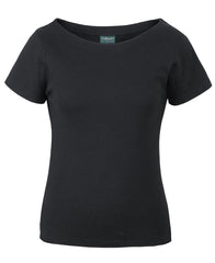 C of C LADIES S/S BOAT NECK TEE - 1BTS