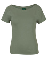 C of C LADIES S/S BOAT NECK TEE - 1BTS