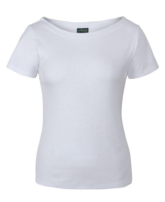 C of C LADIES S/S BOAT NECK TEE - 1BTS