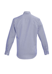 Biz Corporates 40320 Hudson Mens Long Sleeve Shirt in Patriot Blue - back view