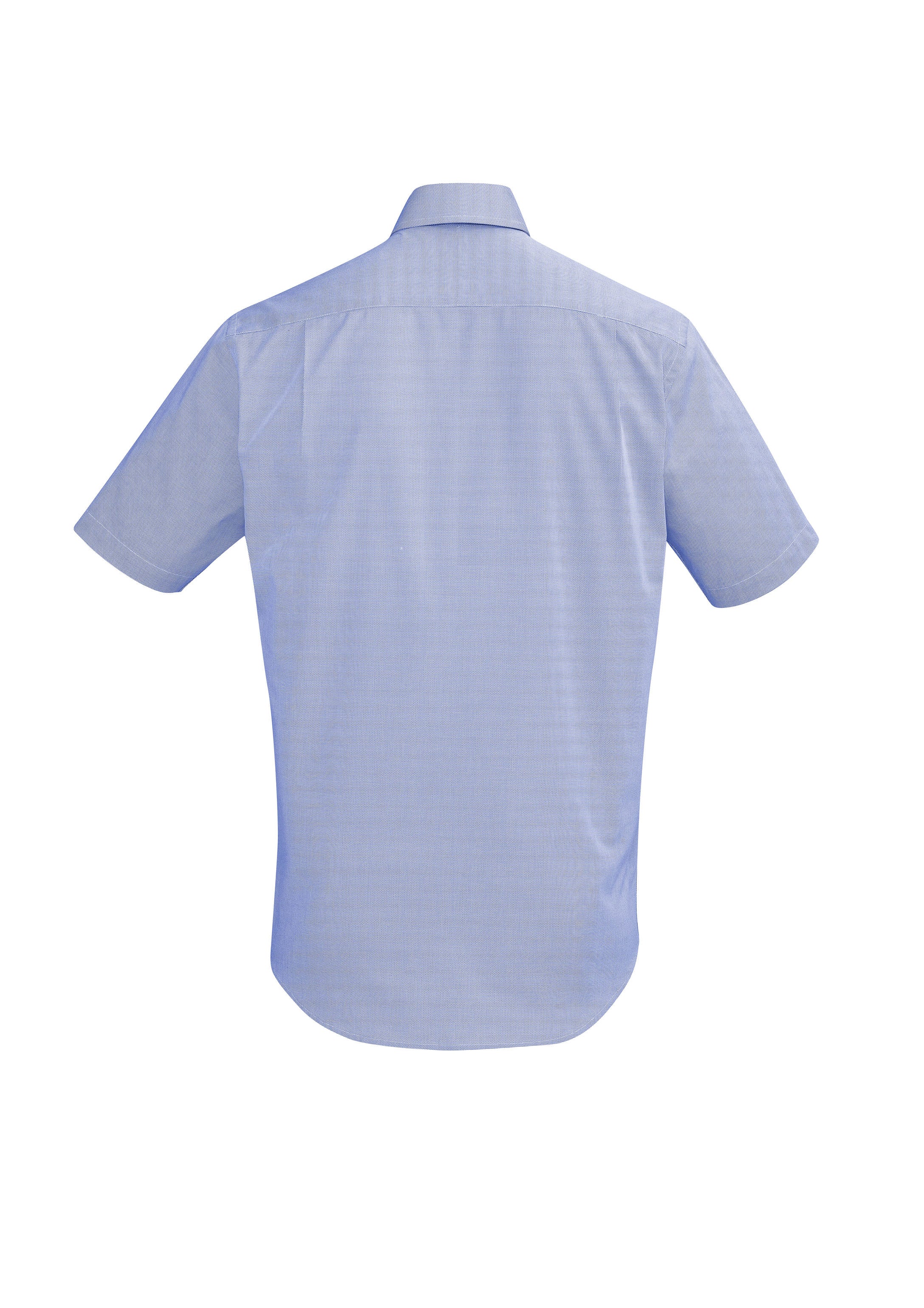 Biz Corporates 40322 Hudson Mens Short Sleeve Shirt in Patriot Blue - back view