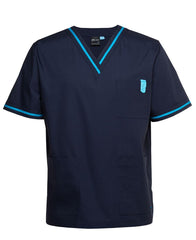 JB's CONTRAST UNISEX SCRUBS TOP - 4SCT