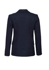 Biz Corporates 60112 Cool Stretch Womens Longline Jacket in Navy - back view