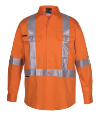 JB's HV (D+N) L/S 150G CROS/S BACK TAPE SHIRT - 6DCBL