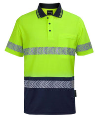JB's HV S/S D+N CBACK SEGMENTED TAPE POLO - 6HMSS