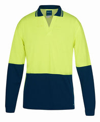 JB's HV 4602.1 L/S NON BUTTON POLO - 6HNBL