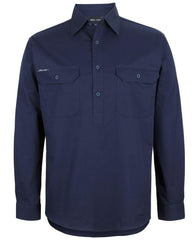 JB's CLOSE FRONT L/S 150G WORK SHIRT - 6WLCF