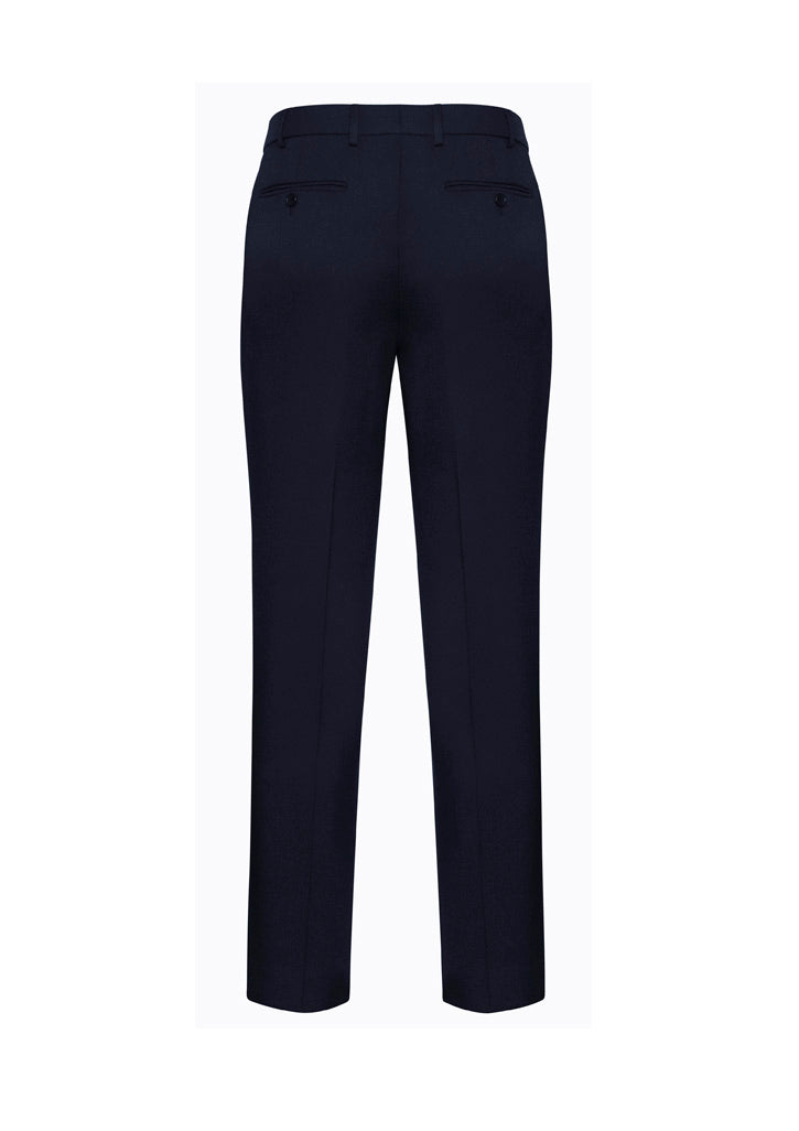Biz Corporates 74013 Comfort Wool Stretch Mens Slimline Pant in Navy - back view