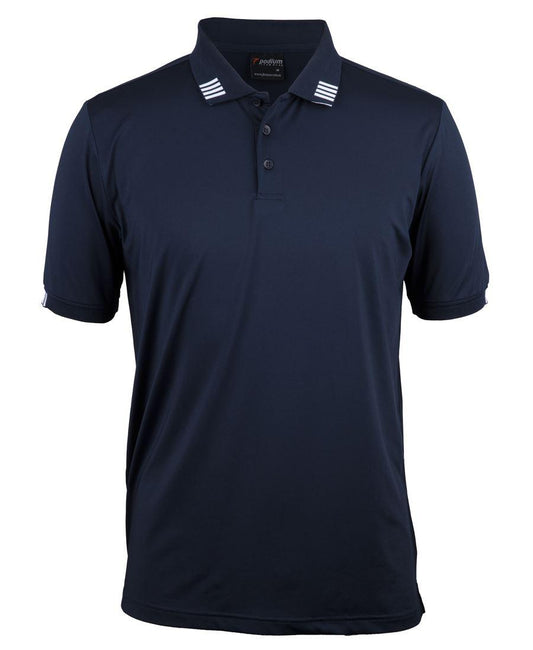 PODIUM 4 STRIPE S/S STRETCH POLO - 7S4P