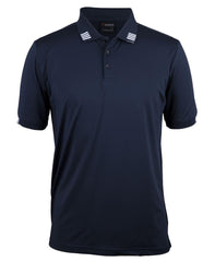 PODIUM 4 STRIPE S/S STRETCH POLO - 7S4P