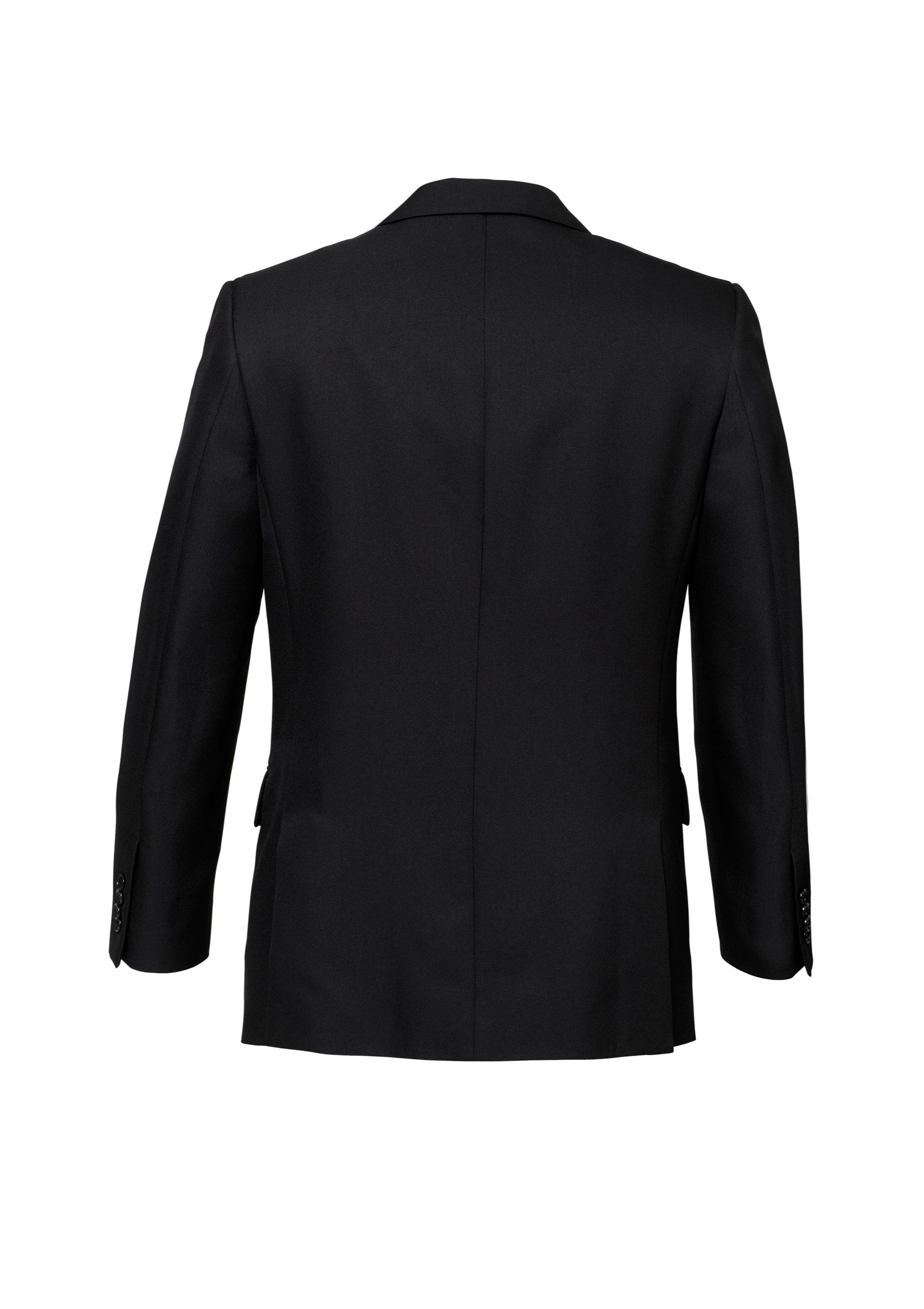 Biz Corporates 80111 Cool Stretch Mens 2 Button Classic Jacket in Black - back view