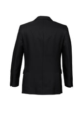 Biz Corporates 80111 Cool Stretch Mens 2 Button Classic Jacket in Black - back view