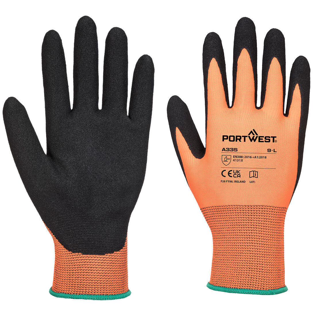 Dermi-Grip NPR15 Nitrile Sandy Glove - A335 - Portwest-1