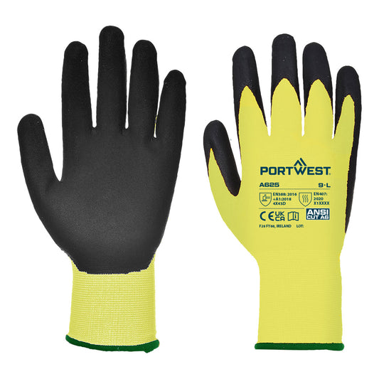 Cut D13 PU Hi - Vis Glove - A625 - Portwest-0