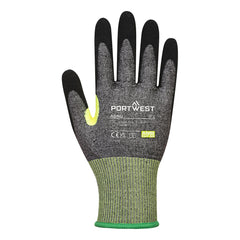 Portwest A650 CS Cut E15 Nitrile Glove in Grey/Black - back view
