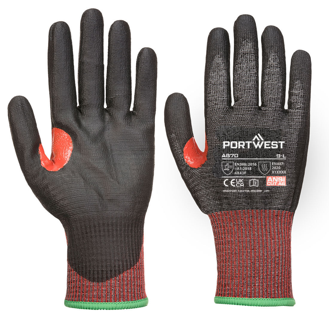 CS Cut F13 PU Glove - A670 - Portwest-0