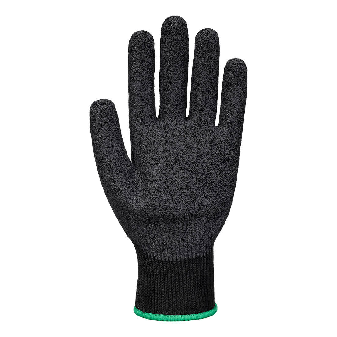 Portwest A793 Needle Resistant F10 Latex Crinkle Glove in Black - back view