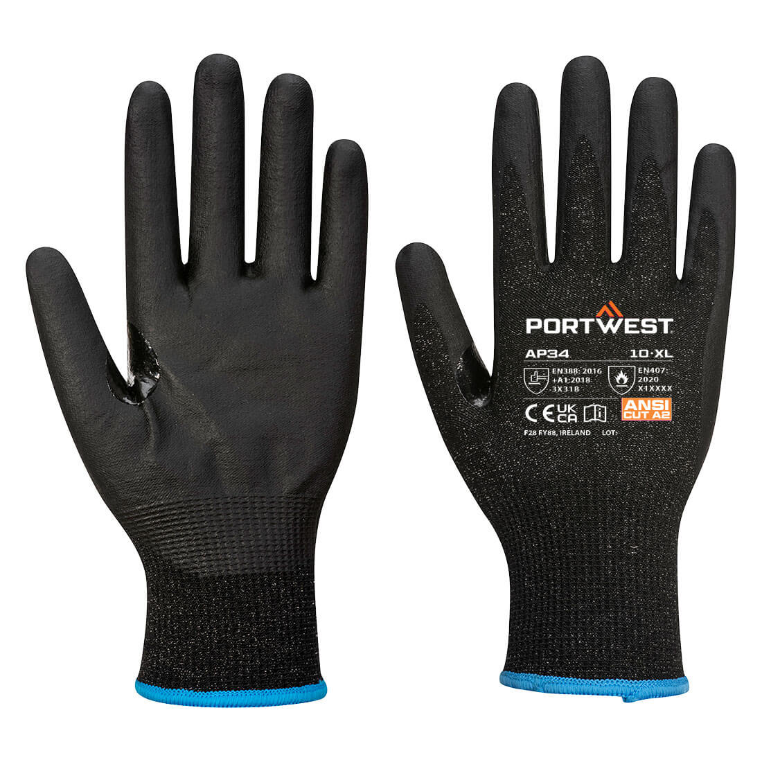 LR15 Nitrile Foam Touchscreen Glove (Pk12) - AP34 - Portwest-0