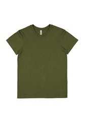 Basis Womens Short Sleeve Tee - X1001W in Army