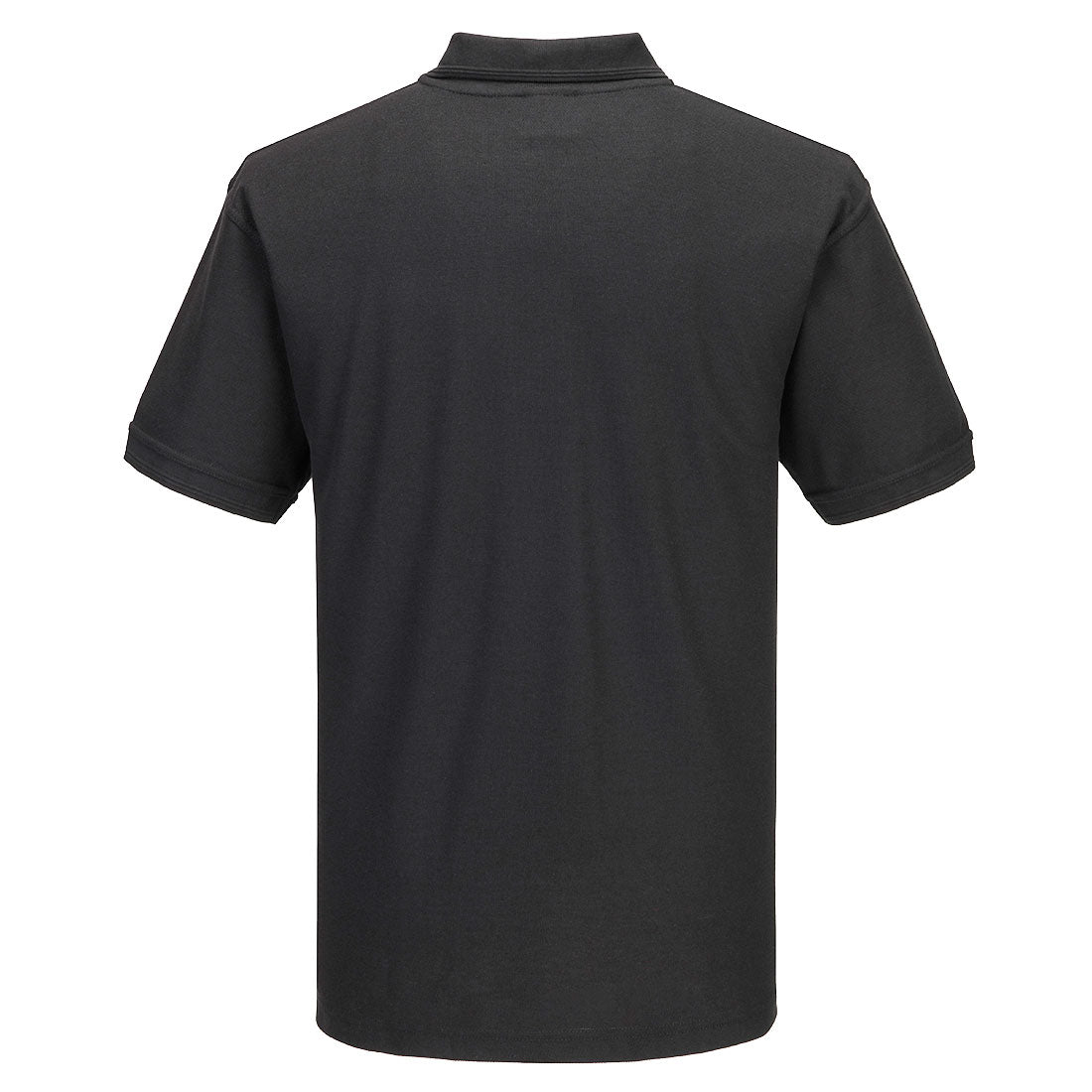 Portwest B210 Naples Polo Shirt S/S in Black - back view