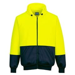 Hi-Vis Contrast Zipped Class D Hoodie - B327 - Portwest-1