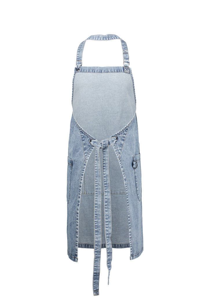 Biz Collection BA40 Clout Apron in Blue - back view