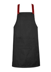 Biz Collection BA52 Urban Bib Straps in Red - back view