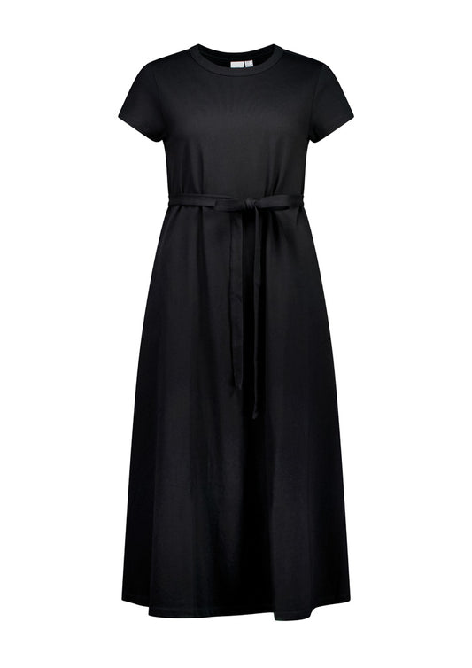 Biz Collection BBS2605L Grace Womens T-Shirt Midi Dress in Black