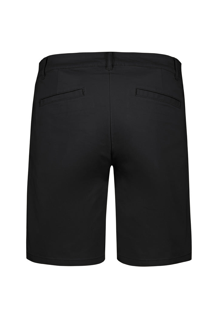 Biz Collection BS021L Lawson Womens Chino Short in Black - back view