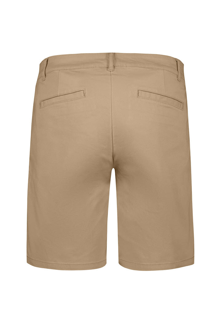Biz Collection BS021L Lawson Womens Chino Short in Dark Stone - back view