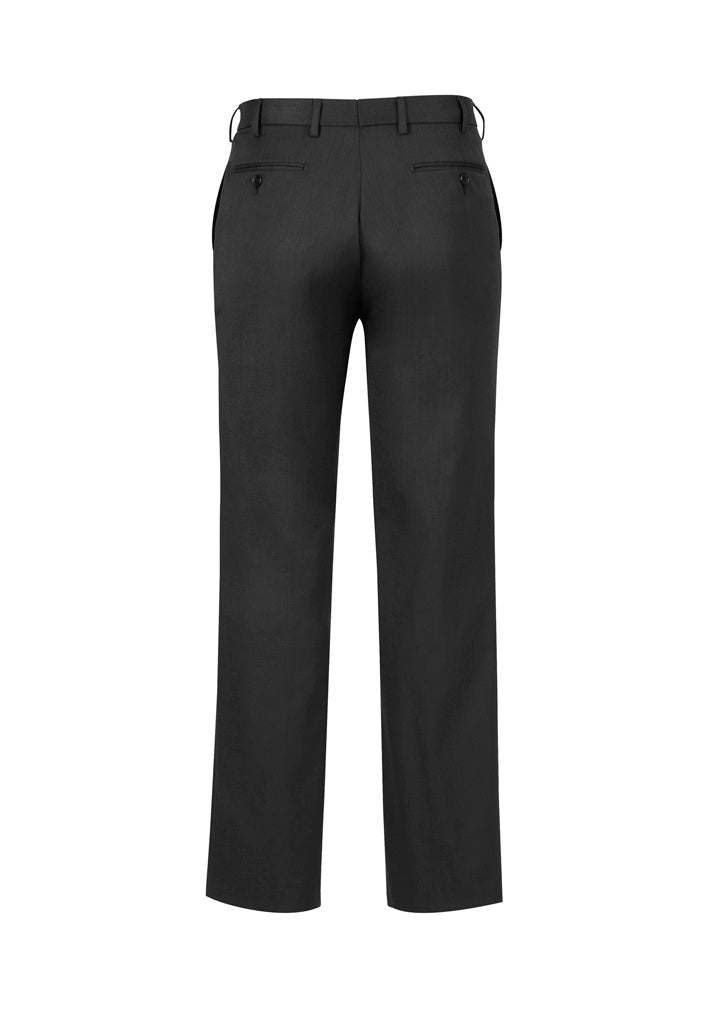 Biz Collection BS29110 Classic Mens Pleat Pant in Charcoal Marle - back view