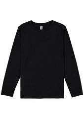 Basis Kids Long Sleeve Tee - X1002K in Black