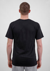 Basis Mens Short Sleeve Tee - X1001M in Black - model