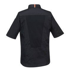 Portwest C738 Chef's MeshAir Pro Jacket S/S in Black - back view