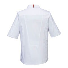 Portwest C738 Chef's MeshAir Pro Jacket S/S in White - back view