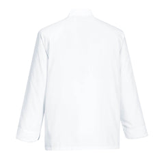 Portwest C834 Chef's Somerset Jacket L/S in White - back view