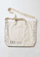 Biz Collection CA044U Biz Care Unisex Tote Bag in Natural - back view