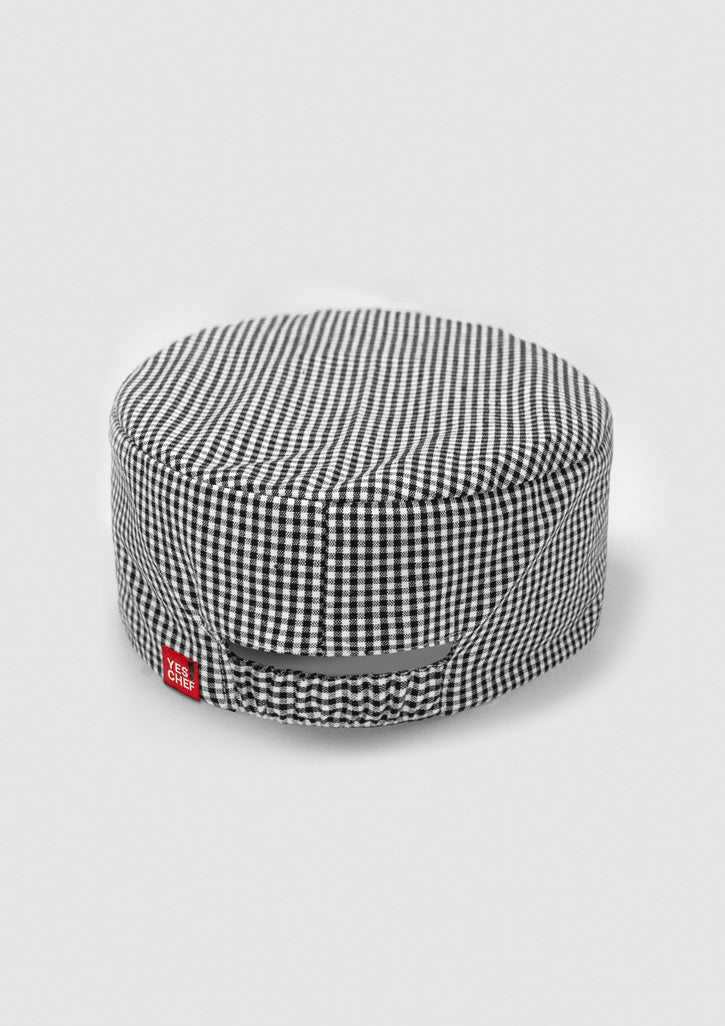 Biz Collection CH238 Chef Cap in Check - back view