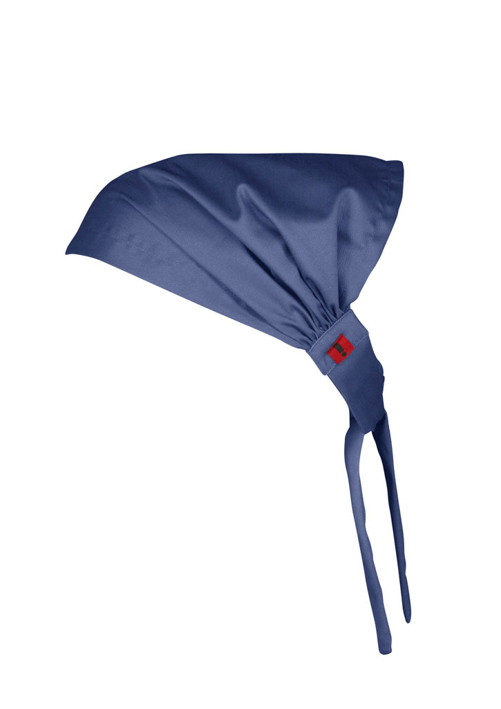 Biz Collection CH331 Twist Chef Bandana in Grey Smoke - back view