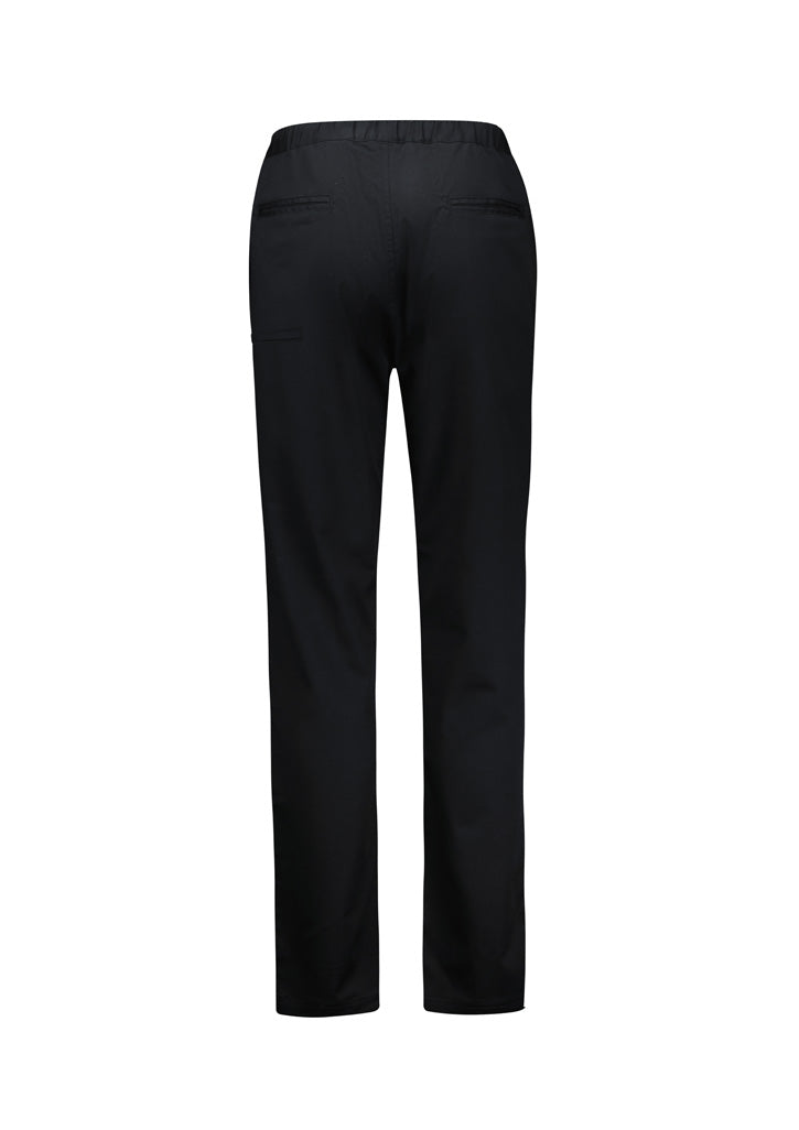 Biz Collection CH432L Saffron Womens Chef Flex Pant in Black - back view