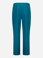 Inaura CL542UL Pulse Unisex Straight Leg Scrub Pant in Caribbean Blue - back view