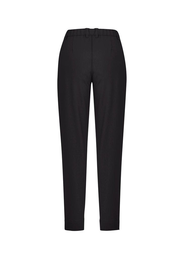 Biz Collection CL953LL Comfort Waist Womens Slim Leg Pant in Charcoal - back view