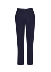 Biz Collection CL953LL Comfort Waist Womens Slim Leg Pant in Navy