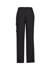 Biz Collection CL954LL Comfort Waist Womens Cargo Pant in Charcoal - back view